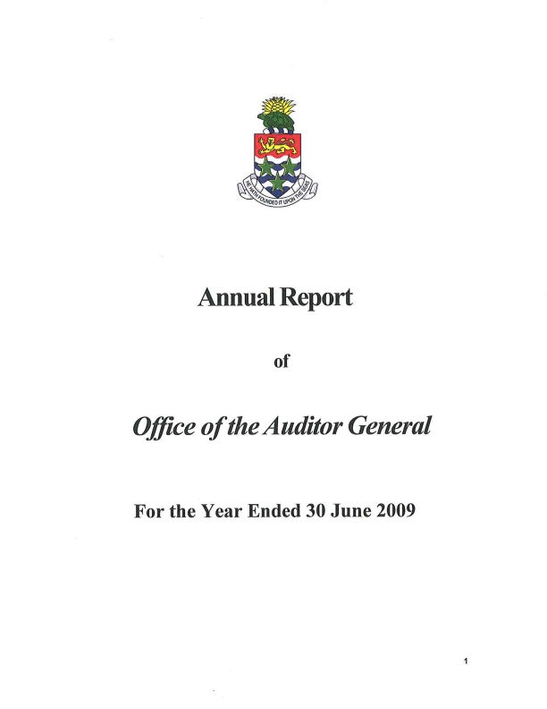 Corporate Publications OAG 30 June 2009 Annual Report FINAL
