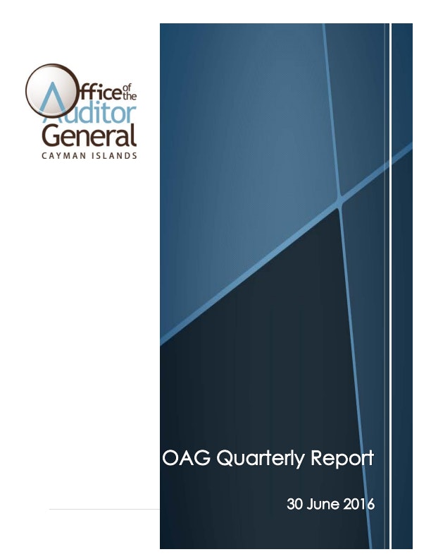 Corporate Publications OAG Quarterly Report 30 June 2016 final