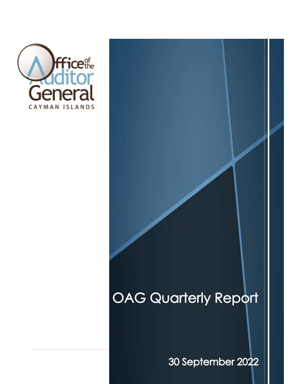 Corporate Publications OAG Quarterly Report 30 September 2022