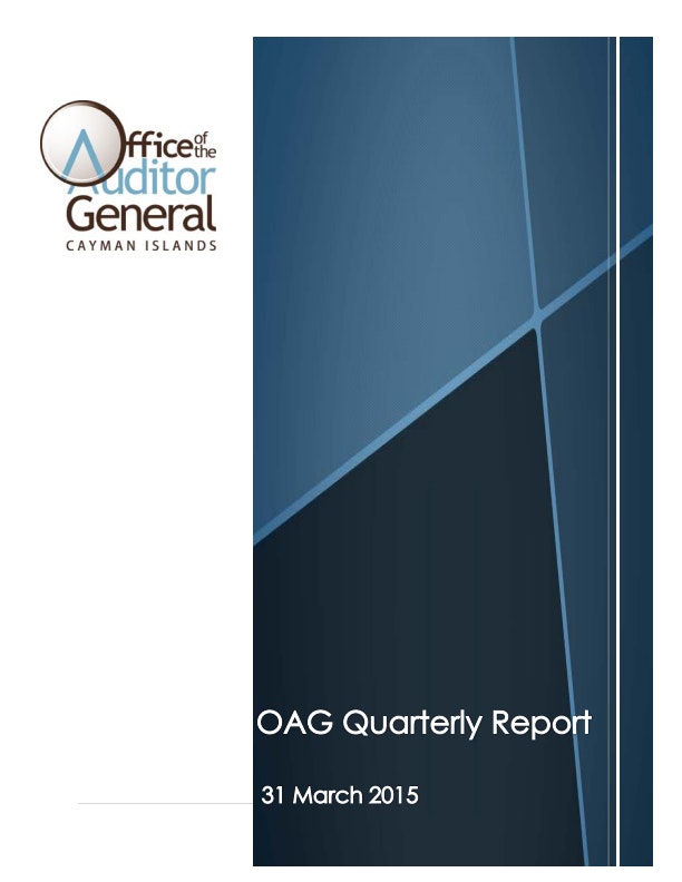 Corporate Publications OAG Quarterly Report 31 March 2015 for publication