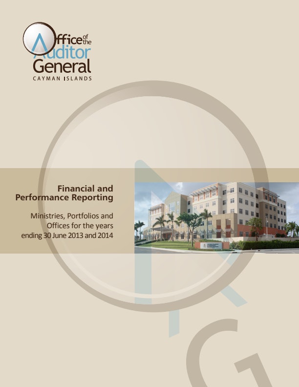 Financial Audit and General Reports AG General Report M Ps ye 30 June 2013 and 2014 Final