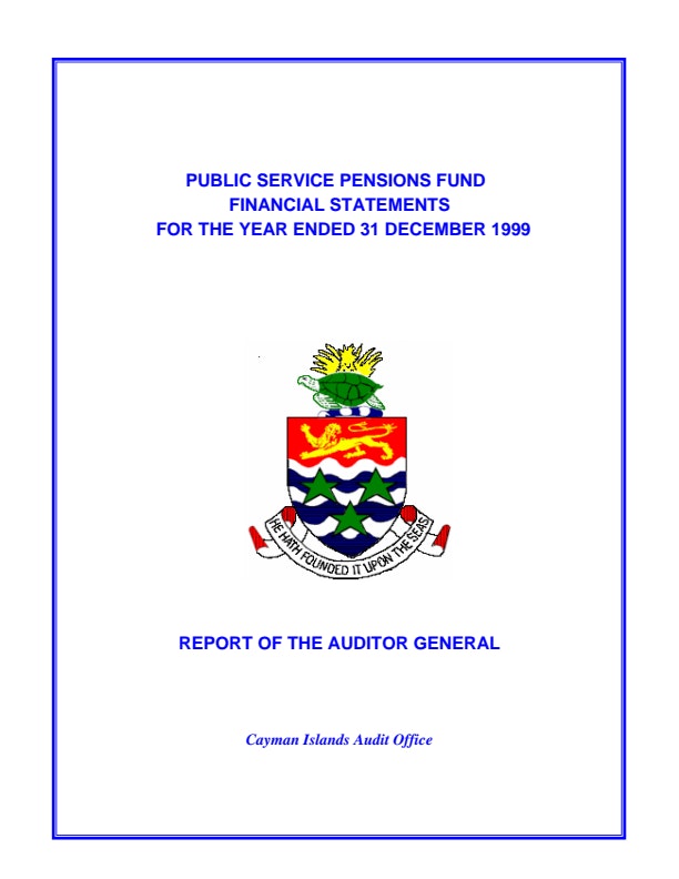 Financial Audit and General Reports AG Special Report on PSPF FINAL