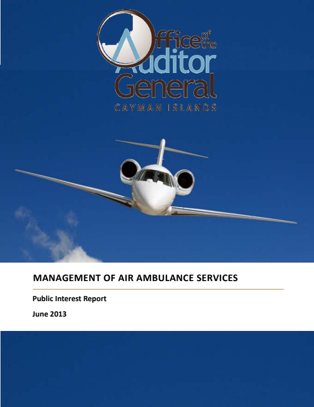 Public Interest Reports Air Ambulance Services June 2013 Final