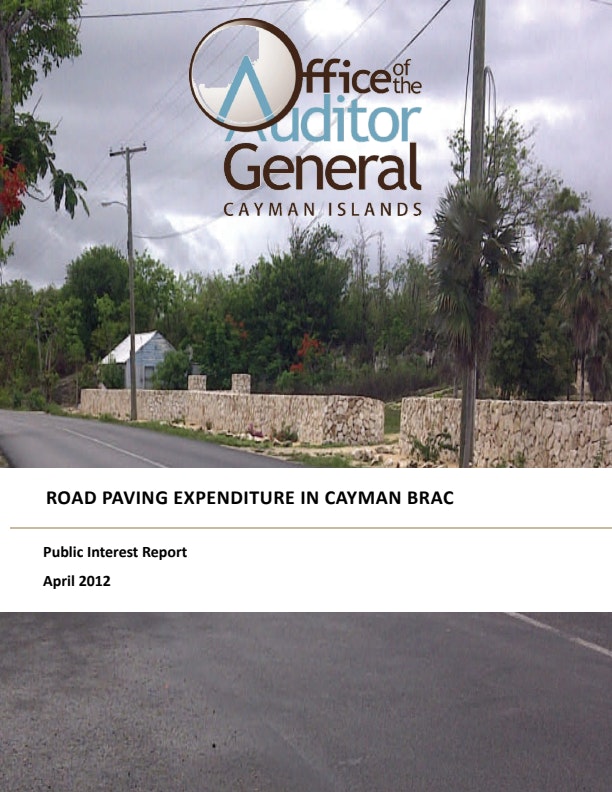 Public Interest Reports Road Paving Expenditure in the Brac Public Interest Report Final